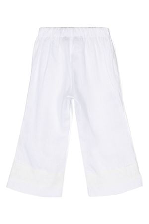 White linen trousers LA STUPENDERIA KIDS | TJPN76D01.